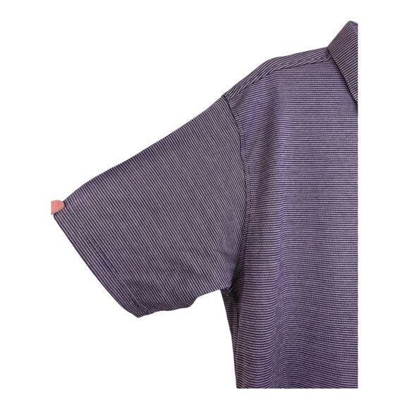 Peter Millar Polo Shirt Mens Size XXL Purple Stripe Cotton Short Sleeves - Picture 4 of 8